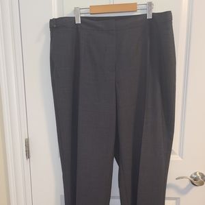 Jones NY charcoal grey straight leg trousers